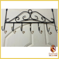 Over Door Hanger with 7 Hooks Metal Over the Door Towel Hook Organizer, Hanging Storage Rack for Hat, Coats, Purses, Scarves, Clothes, Jackets, Belt, Bedroom, Bathroom, Closet. 