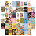 Good Vibes Aesthetic Wall Collage Cards Kit -  Of Your Choice  40 Customize Cards, 4x6 Inches, Non-Adhesive, Glossy Prints,  for Wall and Room Decor. 