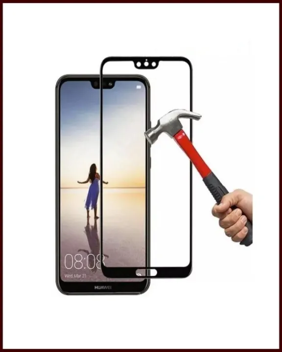 For%20Huawei%20Nova%203E%206D%20Gorilla%20Tempered%20Glass%20Screen%20Protector%20Edge-To-Edge%20-%20Black%20-%20Image%204