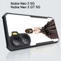 Luxur Phone Casing For ZTE Nubia Neo 3 GT Case Clear Acrylic Fall Prevention Ultra Thin Hard Cover For Nubia Neo 2 Neo 3 5G NO.44. 