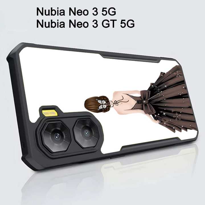Luxur Phone Casing For ZTE Nubia Neo 3 GT Case Clear Acrylic Fall Prevention Ultra Thin Hard Cover For Nubia Neo 2 Neo 3 5G NO.44