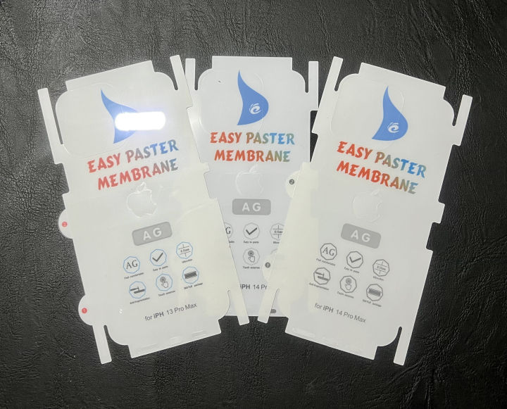 iPhone%2015%20Pro,%20iPhone%2015%20Pro%20Max%20-%20Back%20Transparent%20Matte%20Sheet%20with%20Logo%20Cut%20-%20Unbreakable%20membrane%20sheet%20for%20360%C2%B0%20Protection%20-%20Image%202