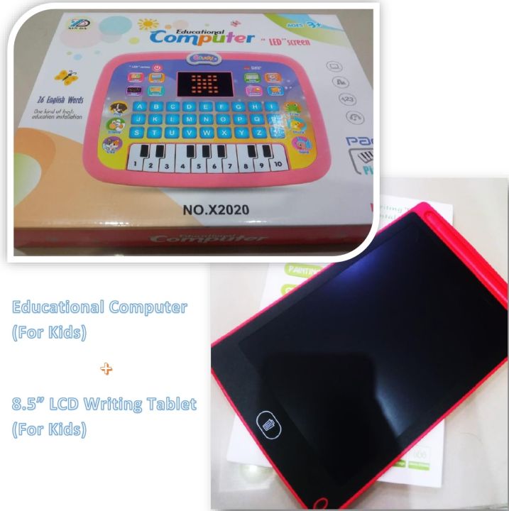 Educational Computer for Kids (E Book For Kids ) And 8.5 Inch LCD Writing Tablet