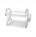 Stainless Steel Kitchen Dish Rack Stand 2 Tier - Kitchen Organizer. 