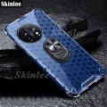 Phone Case OnePlus 11 Pro Back Cover Clear Beehive Design Car Magicnet Air Cushion Magicnet Buckle Bracket Ring Transparent Casing for Oneplus11 Cover Cases. 