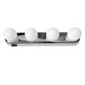 Cordless LED Mirror Makeup Light, Wireless Portable LED Vanity Mirror Lights, Studio Glow Vanity Make-up Light Natural Light for Makeup Dressing Table with 4 LED Bulbs, Professional Studio Glow Battery Powered Mirror Light. 