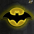 ZF Bat Wooden LED sign, Batman sign light, Bat led sign, Bat LED light Lamp, Comics neon sign, Superhero logo wall art, Batcave LED sign, Comics hero decor. 