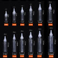 10-200ml Clear Empty Dropper Bottle with Cap Plastic Nozzle Dropper Caps. 