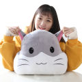 Cute cute hamster hands cover pillow plush toy hand warmer office home creative heartwarming gift for children and girls. 