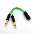 Factory wholesale for Razer computer headset 2-in-1 adapter headset game splitter audio conversion. 