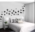 30-Piece Wooden Butterfly Wall Stickers – Peel & Stick Reusable Black Butterflies for Nursery, Bedroom, Classroom Decor – Natural Eco-Friendly Wall Art for Kids, Teens, Home Aesthetic & Party Backdrops. 