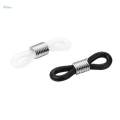20Pcs Rubber Connectors Ends Eyeglass Glasses Holder Repair Chain Cord Loop. 