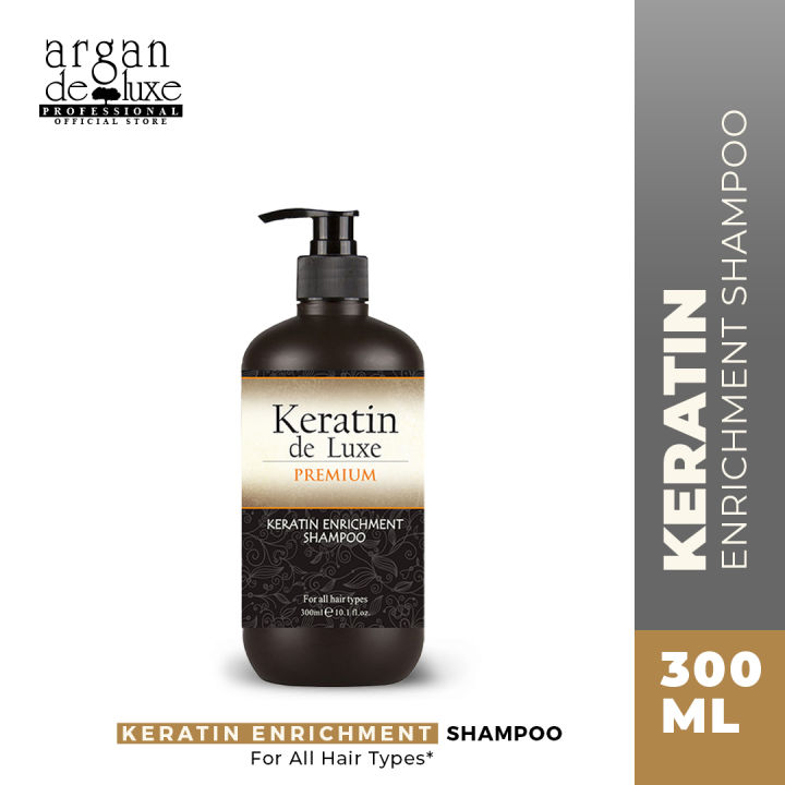 Keratin Enrichment Shampoo 300 ml - Argan Deluxe Professional - Hair Care - Formulated in Canada
