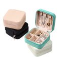 Jewelry Organizer Display Travel Jewelry Case Boxes Travel Portable Jewelry Box Leather Storage Organizer Earring Holder. 