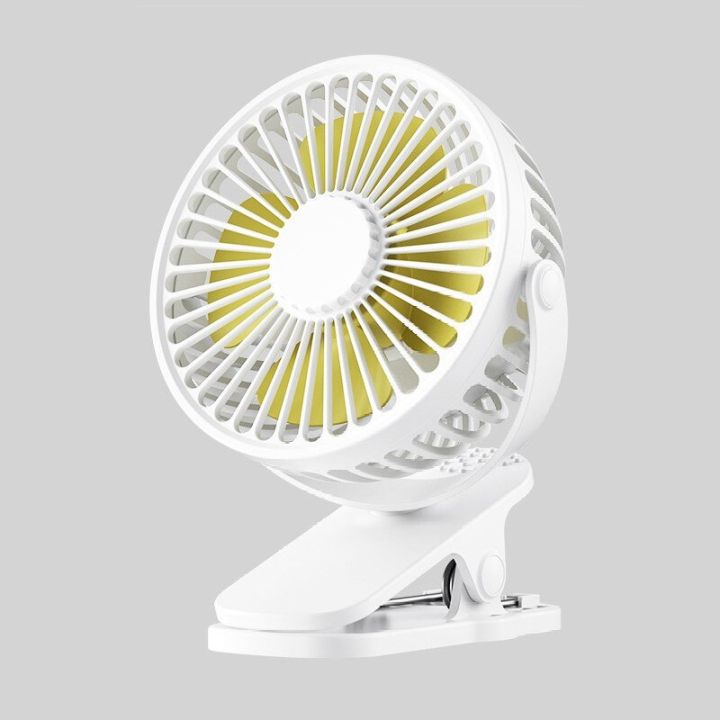 Clip On Mini Fan Portable Desk Fan Rechargeable 1200mAh Battery Operated Fan for Stroller Camping Air Cooling Fan