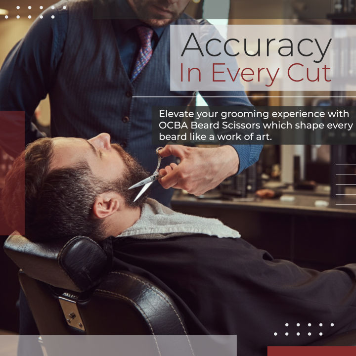 OCBA%20Professional%20Beard%20Scissor%20Barber%20Hairdressing%20Scissors%204.5%20inch%20Stainless%20Steel%20Facial%20Hair%20Cutting%20&%20Mustache%20Beard%20Scissor%20With%20Comb%20-%20Image%205