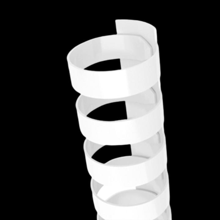 Pack of 100 – Plastic Binding Spirals (Comb) 21 Rings 6mm White – Durable Spiral Comb for Document Binding up to 25 sheets Booklets, Reports & More
