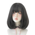 Factory Wholesale Wig Women's Short Hair Rinka Haircut Shoulder-Length Full Top Hair Cover Natural & Fluffy Collarbone Length Haircut Curly Hair Inner Buckle. 