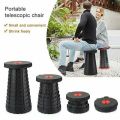 Portable Retractable Folding Stool, Telescoping Minimax Stool Seat Lightweight for Camping Fishing Hiking Indoor and Outdoor Travel. 