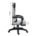 Boost Surge Pro Ergonomic Chair with Footrest - Premium Velvet, Adjustable Back, 1-Year Warranty. 