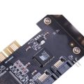 4 Ports PCI SATA Controller Card with Two Sata Cables,for Desktop PC. 