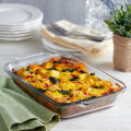 Baking Glass Dish Oven Glass Baking Plate Heatresistant Oven Baking Serving Dish. 
