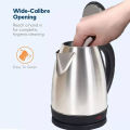 Electric Kettle - stainless steel body - automatic instant heating - 2.0 Liter - 1500 Watts - water boiler - high quality - kettle for tea - for Daily Kitchen Use - Essential Kitchen Appliance - electric kettle. 