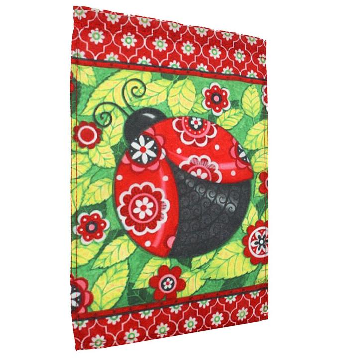 12X18'' Mini Garden Flags Red Ladybug Leaf Flower Yard Banner Display Home Decor