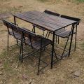 Rustic Outdoor Dining Table Set. 