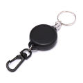 1PC Retractable Pull Key Chain Reel ID Badge Black Card Holder 60CM Keyring 60cm YULING. 