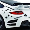 Vehicle Simulation DIY Funny Car Stickers 3D Bullet Hole Car Styling Motorcycle Scratch Mark Car Stickers Decals. 