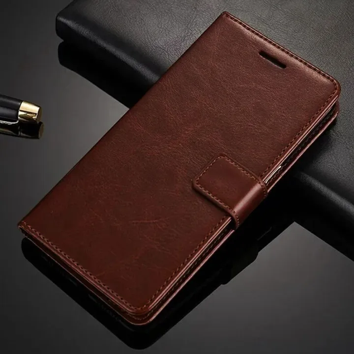 For Huawei Honor X7 Crazy Horse Pattern Leather Shell Wallet Flip Cover Magnetic Case Mobile Safety Protection Shock Resistance Phone Cases Covers