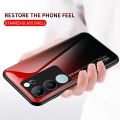 Vivo V29 V2250 V29Pro 5G V2251 Case Gradient Tempered Glass Shockproof Back Cover Hard Phone Case for Vivo V29 VivoV29 V2250. 