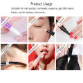 1Pcs 2/3ml Transparent Twist Nail Twist Pens Empty Transparent Nail Oil Pen with Brush Cosmetic Container Pen Lip Gloss Tubes. 