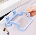 Kitchen Cabinet Door Garbage Trash Bag Plastic Bracket Towel Hanging Holder. 