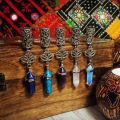 Rainbow Crystals, Crystal Loc Beads, Dread Beads, Dreadlock Beads,Titanium Quartz, Crystal Dread Bead, Hair Accessories. 
