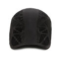 Men Cap Ponytail Hole Solid Color Advanced Hat. 