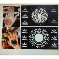 Mehndi stickers / Mehndi designs / Mehndi papers / Mehndi Stencils (2 pcs). 