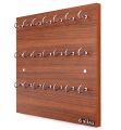 Wall Key Hanger Engineered Wood Key Holder Stand/Wall Hooks Stand/Plain Key Holder for Home Office/Wall Mounted Key Holder/Key Hold/Key Chain Hanging Board/Wall Hanging Key Holder (Walnut) Holder Hook-21. 