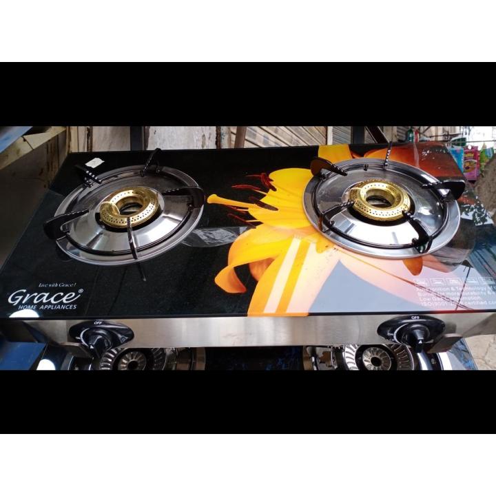 Double Burner Home Gas Stove Best on Slab