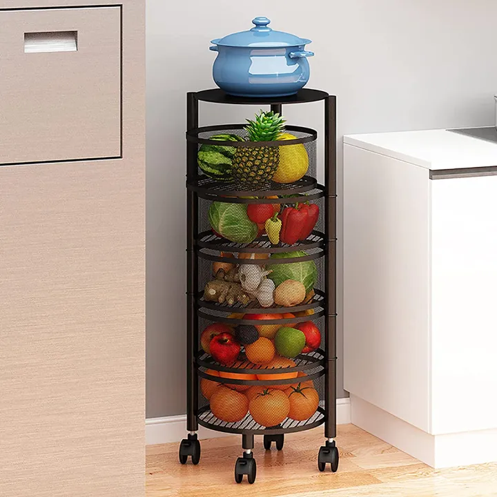 Dream%20Enterprises%20Multi%20Layer%20Round%20Rotating%20Fruits%20&%20Vegetables%20Storage%20Shelves%20Basket%20Rolling%20Rack%20with%20Breakable%20Wheels%20for%20Kitchen%20Bathroom%20Office%20-%20Image%204