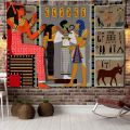 Yellow ancient Egyptian retro tapestry tapestry wall hanging old culture printed Hippie Egyptian tapestry wall cloth home decora. 