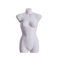 Half Body Plastic Female Hanging Mannequin for Clothes Display with Metal Hook. 