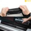TOYOTA LOGO CARBON FIBER SILL PROTECTOR 4 Pcs. 