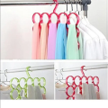 15 Ring Hole Scarf Hanger Organizer Rack Multiple Purpose Space-Saving Plastic Wall Scarf Holder for Closet. 