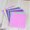 50pcs/set Square Origami Paper Single Side Shining Folding Solid Color Papers Kids Handmade DIY Scrapbooking Craft Decoration. 