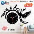 New Flying Bird Wooden Wall Clock Big Size I New Wooden Wall Clock Big Size I Wall Clock I Wooden Wall Clock I Wall clocks for bedroom I Wall Clocks for drawing room I Wooden Wall Clocks for bedroom. 