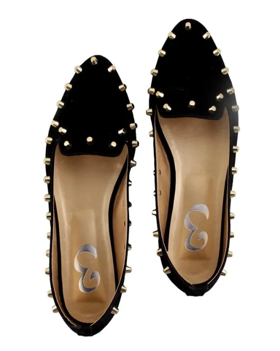 Black%20Suede%20Pump%20Flats%20For%20Women%20-%20Image%205