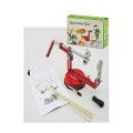 Manual Red Stainless Steel Spiral Potato Slicer. 