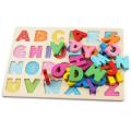 Wooden Alphabet ABC Board, Preschool Educational Montessori Toy Gift ABC Puzzle Board for Toddlers  Boys & Girls Educational Learning Letter. 